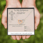 To My Gorgeous Daughter - Whenever You Feel Overwhelmed - Interlocking Hearts Necklace