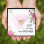 Sister - A Female Sibling - Interlocking Hearts Necklace