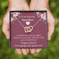 To An Amazing New Mom - The Littlest Feet - Interlocking Hearts Necklace