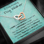 A Truly Amazing Dog Walker - Interlocking Hearts Necklace