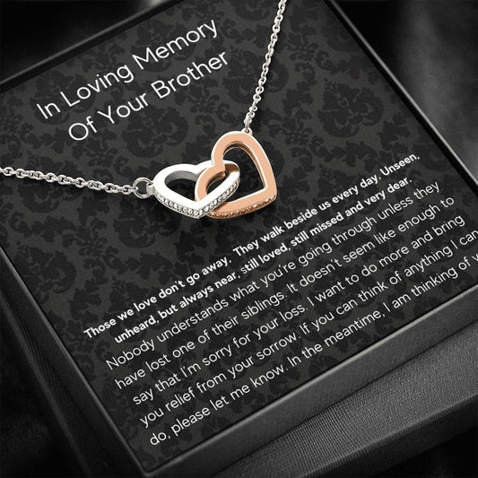 In Loving Memory Of Your Brother - Those We Love - Love Knot Necklace