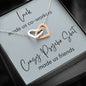 Luck Made Us - Interlocking Hearts Necklace
