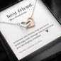 Best Friend Definition - Interlocking Hearts Necklace