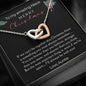 To My Amazing Niece - Merry Christmas - Interlocking Hearts Necklace