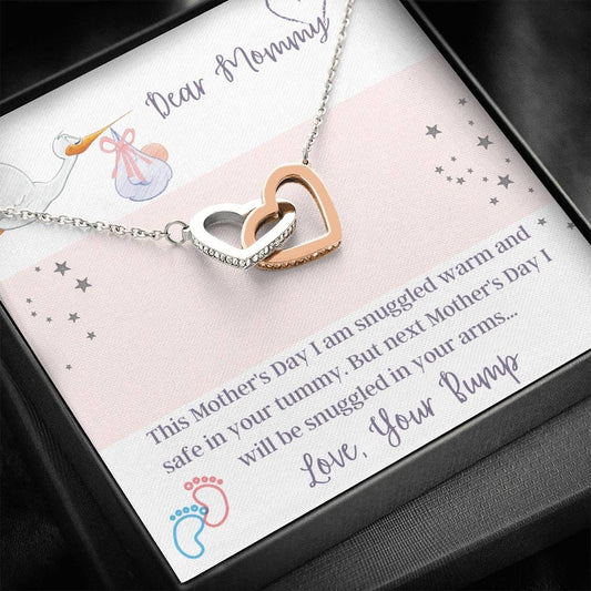 Dear Mommy - Mother's Day - Interlocking Hearts Necklace