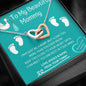 To My Beautiful Mommy - Personalized - Interlocking Hearts Necklace