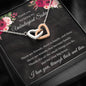 Thank You For Being My Unbiological Sister - Interlocking Hearts Necklace