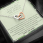 To The Best Army Mom In The World - You Used To Be - Interlocking Hearts Necklace