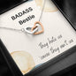 Badass Bestie - They Hate Us - Interlocking Hearts Necklace