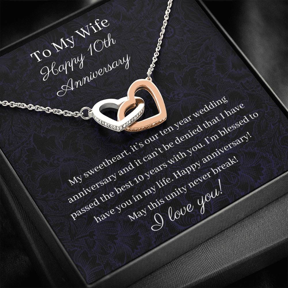 Anniversary heart necklace top