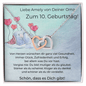 Zum 10. Geburtstag - Verlockende Herzen Kette