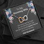 To My Stunning Wife - Our Home Ain't No Castle - Interlocking Hearts Necklace