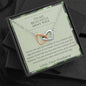 To My Beautiful Army Wife - You're Not Just - Interlocking Hearts Necklace
