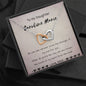 To My Daughter - No One Else - Interlocking Hearts Necklace