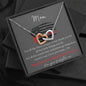 Thank You For Walking This Line With Me - Interlocking Hearts Necklace