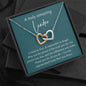 To An Amazing Leader - Interlocking Hearts Necklace