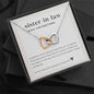 Sister In Law Definition Necklace - Interlocking Hearts Necklace