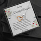 To My Beautiful Daughter - Love Mum - Interlocking Hearts Necklace