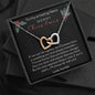 To My Amazing Niece - Merry Christmas - Interlocking Hearts Necklace