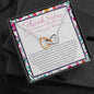 Thank You To Our Amazing Childminder - Interlocking Hearts Necklace