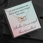 Personalisierte Karte - Interlocking Hearts Necklace