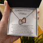 To My Son's Girlfriend - The First Time - Interlocking Hearts Necklace
