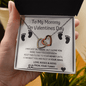 To My Mommy On Valentines Day - Interlocking Hearts Necklace