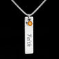 To A Beautiful Graduate - Birthstone Name Necklace