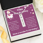 Happy 11th Birthday - Always Remember - Birthstone Name Necklace
