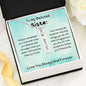 To My Beloved Sister - Love You Always And Forever - Birthstone Name Necklace