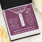 To Our Beautiful Daughter - We Are So Proud Of You - Birthstone Name Necklace