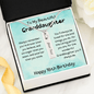 To My Beautiful Granddaughter - Happy 16th Birthday - Birthstone Name Necklace