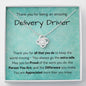 Thank You For Being An Amazing Delivery Driver - Love Knot Necklace