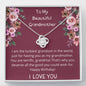 To My Beautiful Grandmother - I Am The Luckiest Grandson - Love Knot Necklace