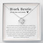 Work Bestie Definition - Love Knot Necklace