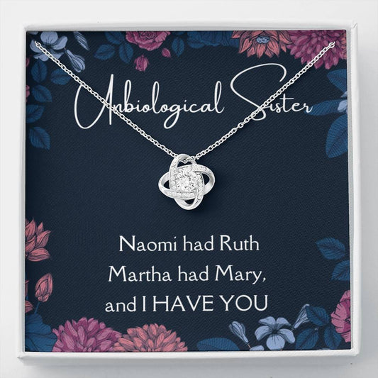 Unbiological Sister - Naomi Had Ruth - Love Knot Necklace