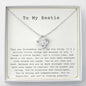 To My Bestie - Interlocking Hearts Necklace