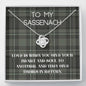 To My Sassenach - Love Is - Love Knot Necklace