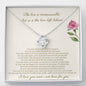 The Loss Is Immeasurable - You Can Shed Tears That He Is Gone - Love Knot Necklace