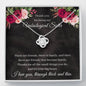 Thank You For Being My Unbiological Sister - Love Knot Necklace