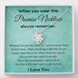 When You Wear This Promise Necklace Always Remember - Love Knot Necklace