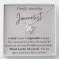 A Truly Amazing Journalist - Love Knot Necklace
