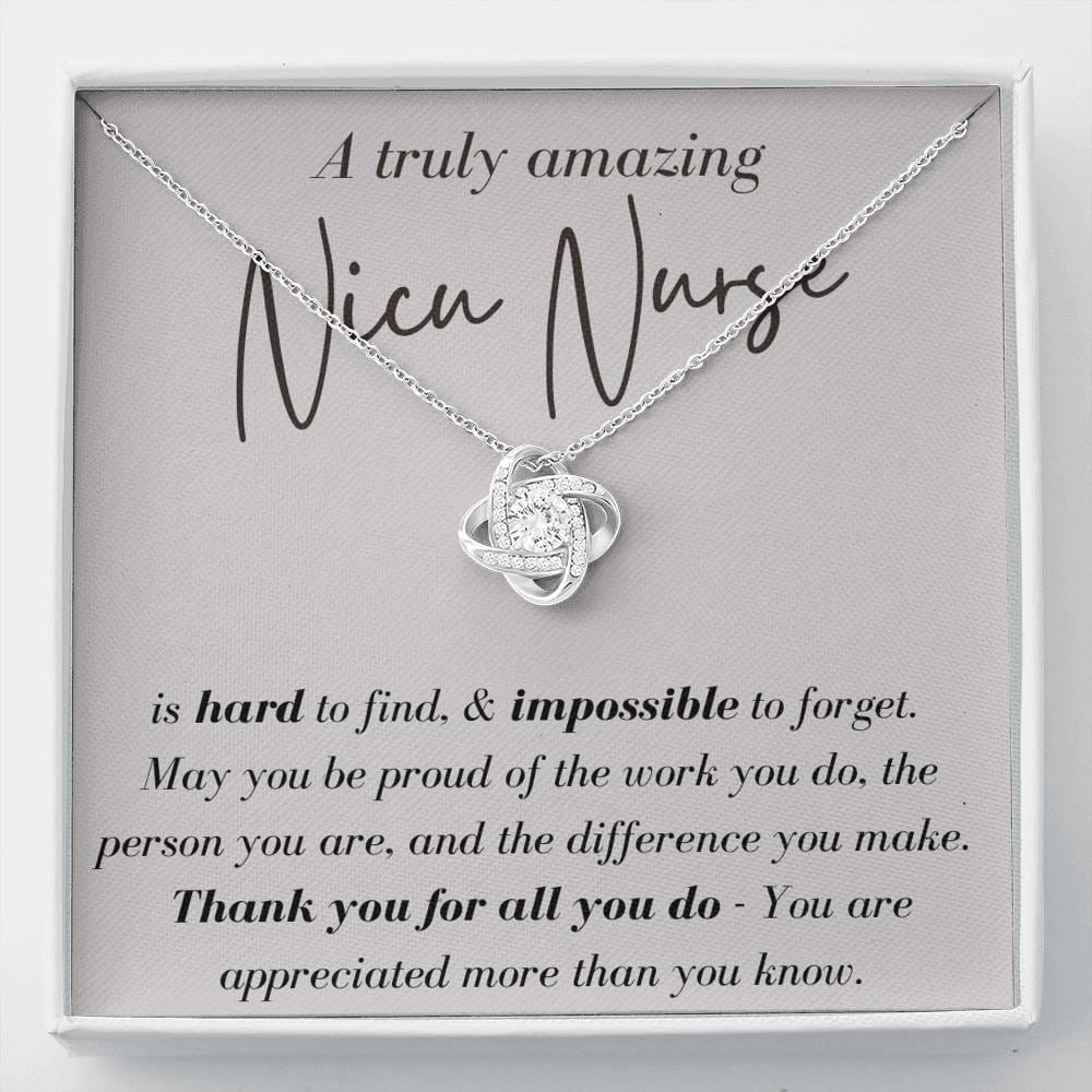 A Truly Amazing Nicu Nurse - Love Knot Necklace