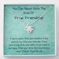 You Can Never Untie The Knot Of True Friendship - Love Knot Necklace