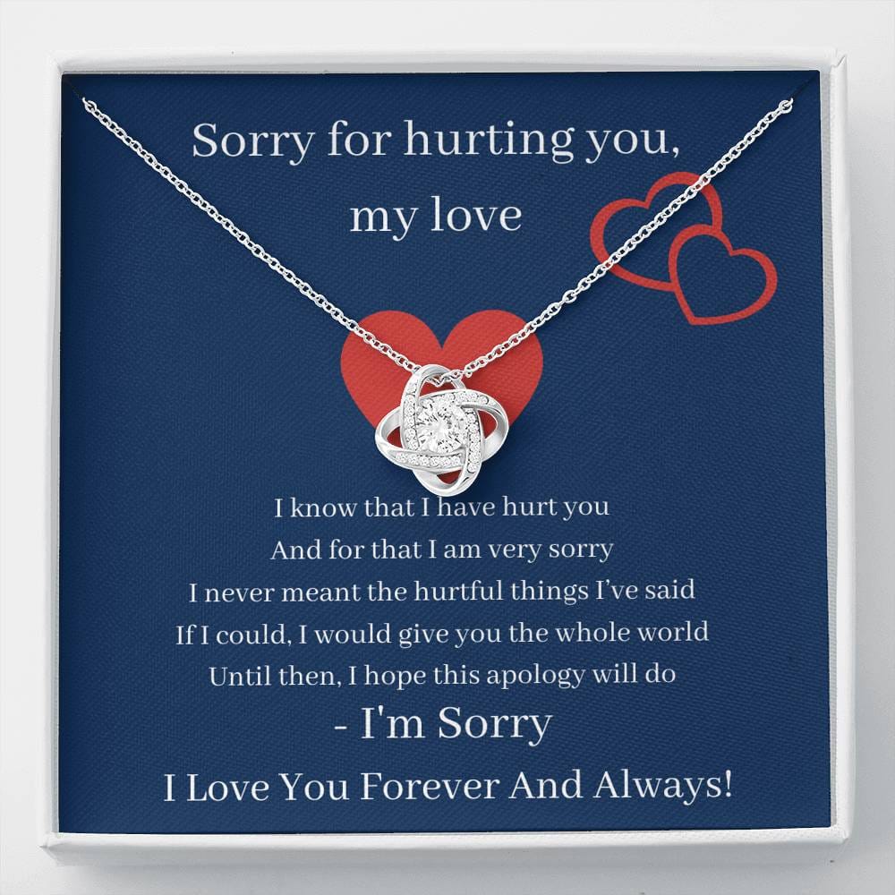 Sorry For Hurting You My Love - Love Knot Necklace