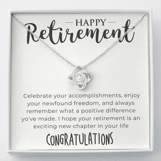 Happy Retirement - Love Knot Necklace