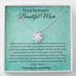 To My Girlfriend's Beautiful Mom - Thank You For Everything - Love Knot Necklace