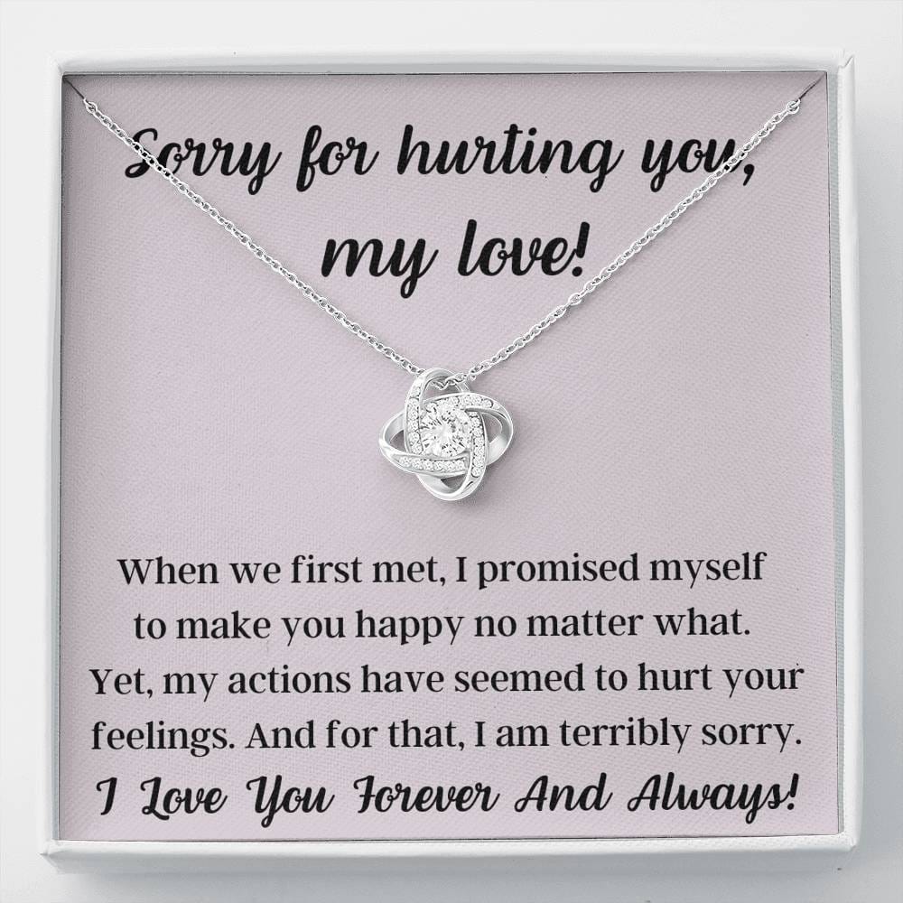 Sorry For Hurting You My Love - Love Knot Necklace