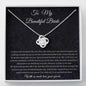 To My Beautiful Bride - I Cannot Wait - Love Knot Necklace