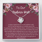 To Our Pastor's Wife - It Takes A Special Person - Love Knot Necklace